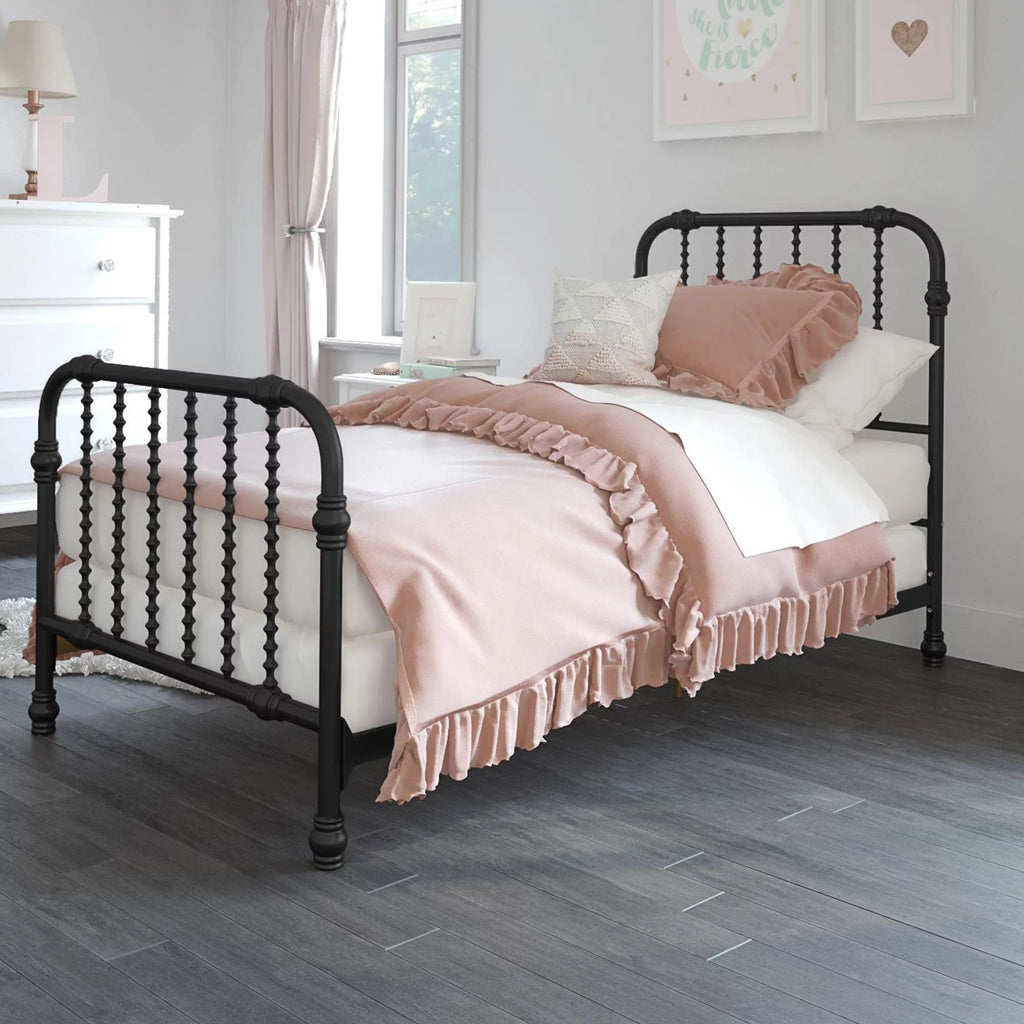 Twin Black Metal Bed O883