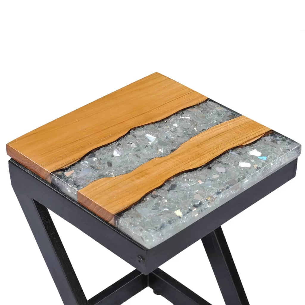 Teak Wood and Polyresin Coffee Table F8168