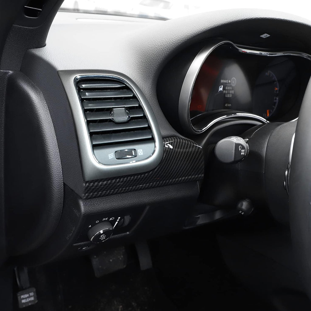 Dashboard Panel Trim & Door Handle Cover Kits Carbon Fiber Texture H8196