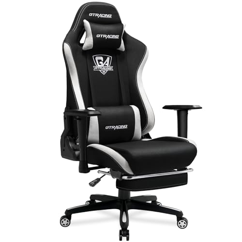 Fabric Breathable Big and Tall Ergonomic Gaming Chair with Footrest Z268