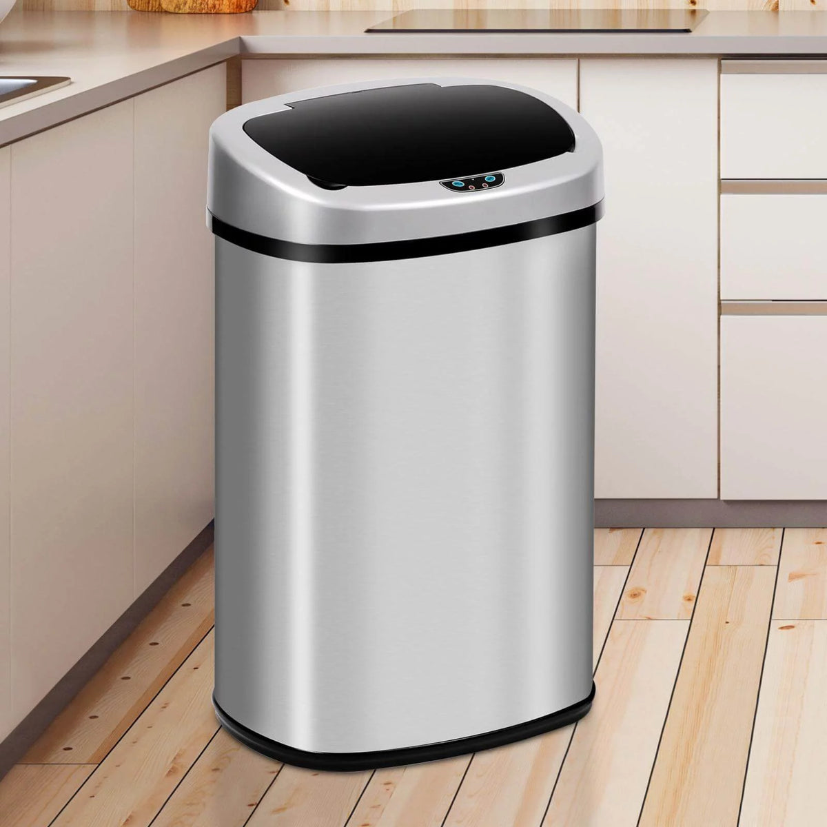 13 Gallon Stainless Steel Automatic Trash Can U73447