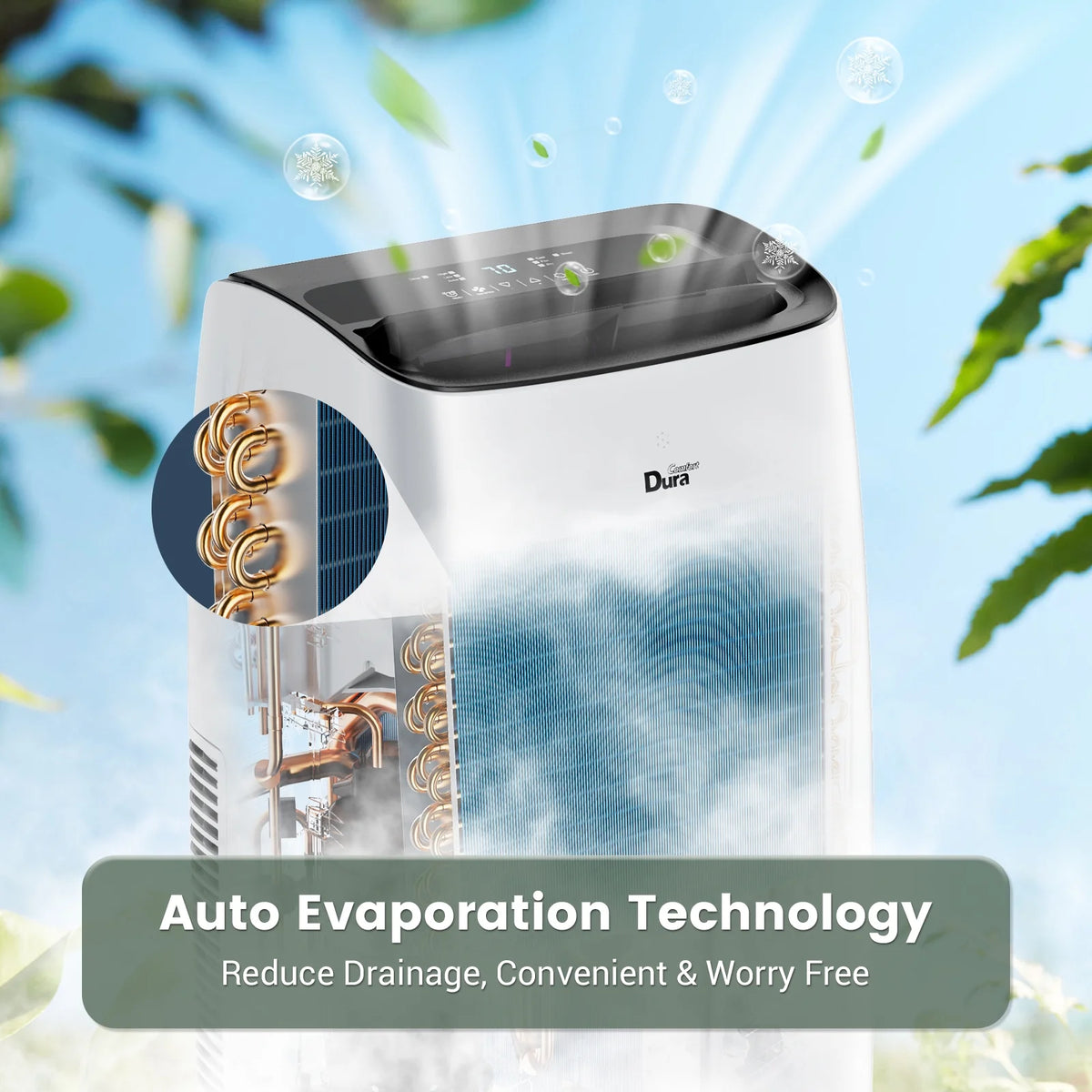 10200 BTU Portable Air Conditioner up to 450 Sq Ft with Dehumidifier B114