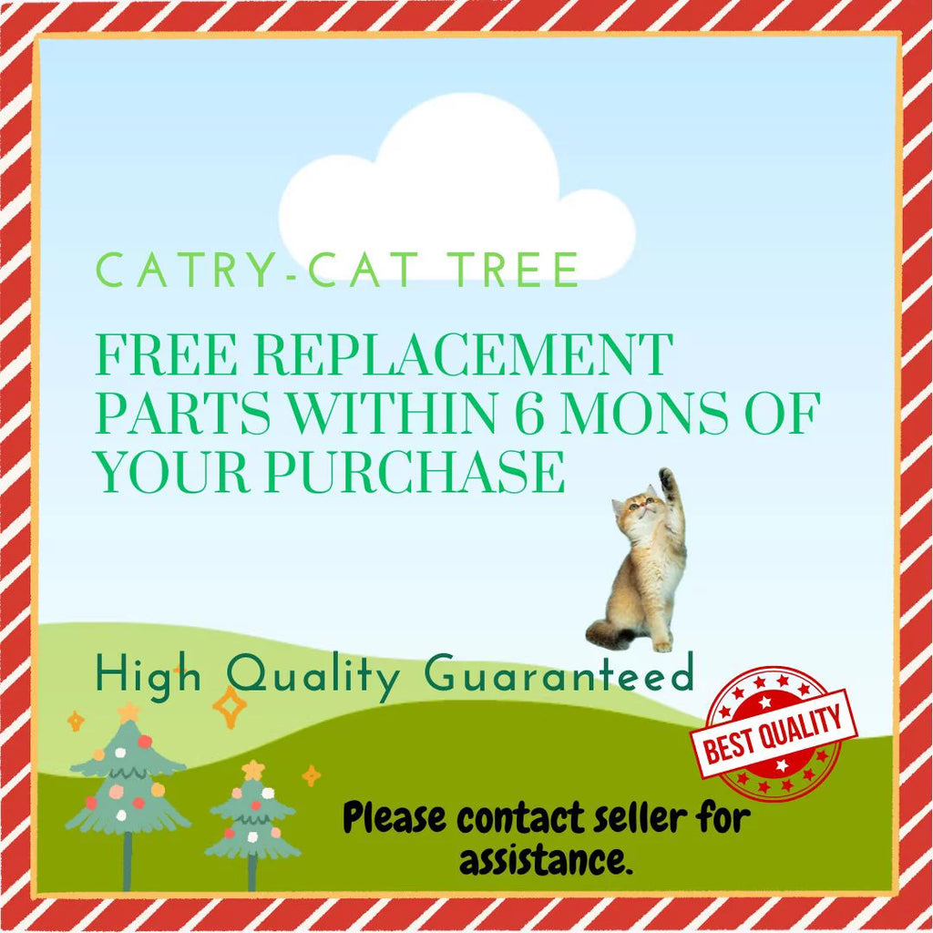 Natural Blossom Woven Tree Branches 6-Level Cat Tree with Hammock T37213