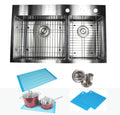 33 inch Drop in Stainless Steel Kitchen Sink 16 Gauge Double Bowl I35903