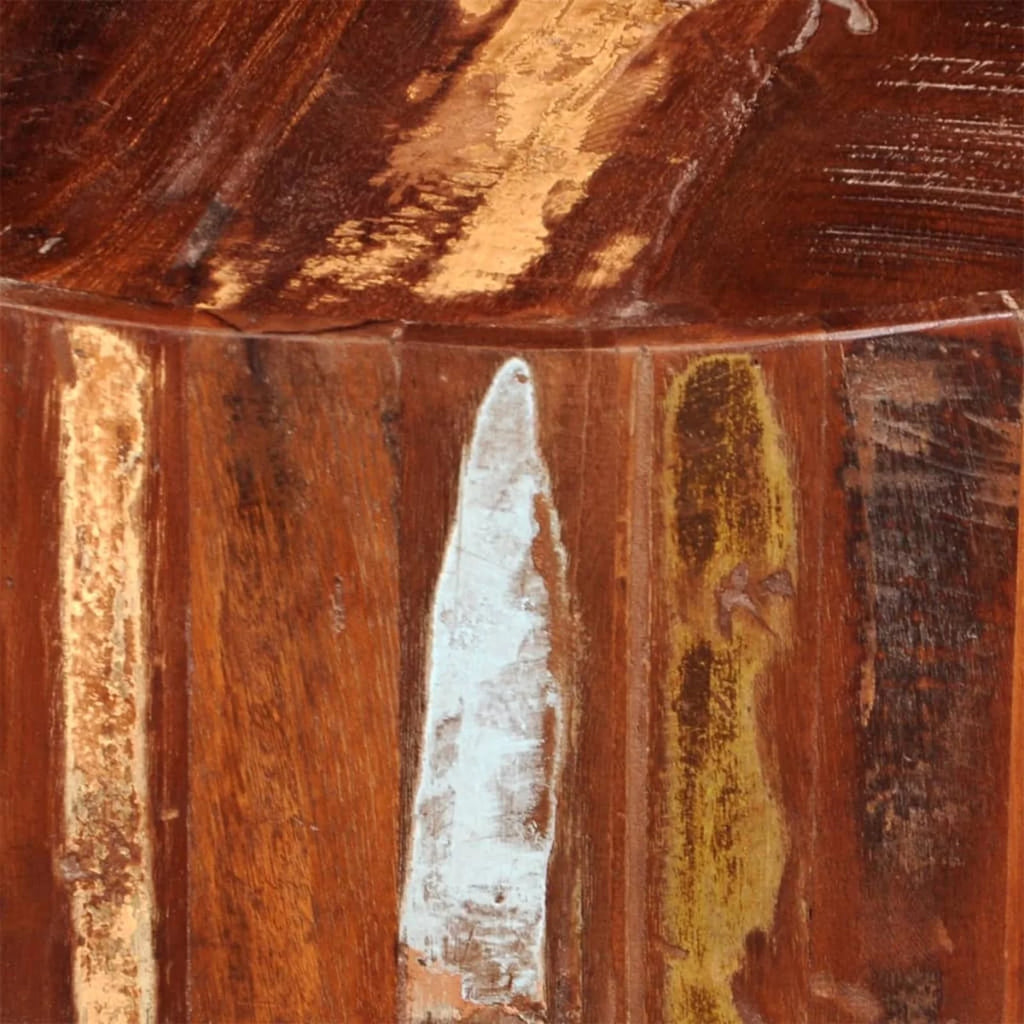 Solid Reclaimed Wood Round Coffee Table I4575