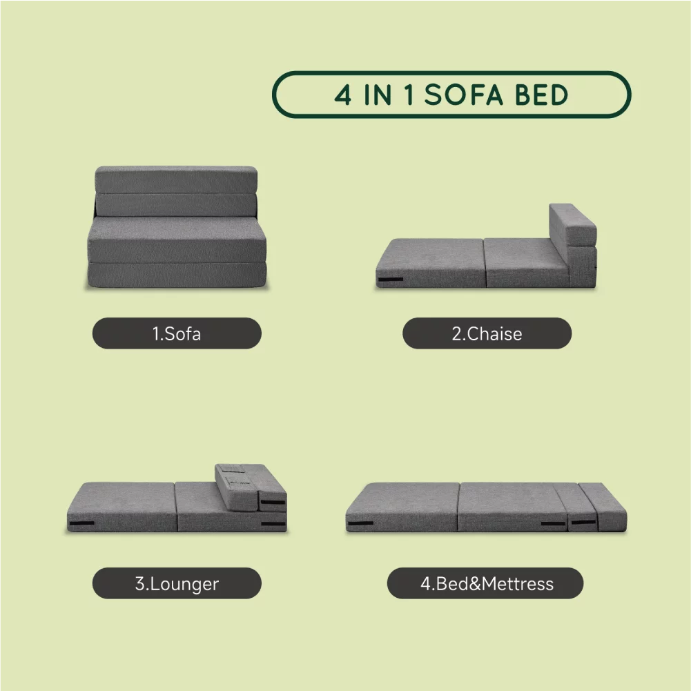 Adjustable Memory Foam Folding Sofa Bed I6277