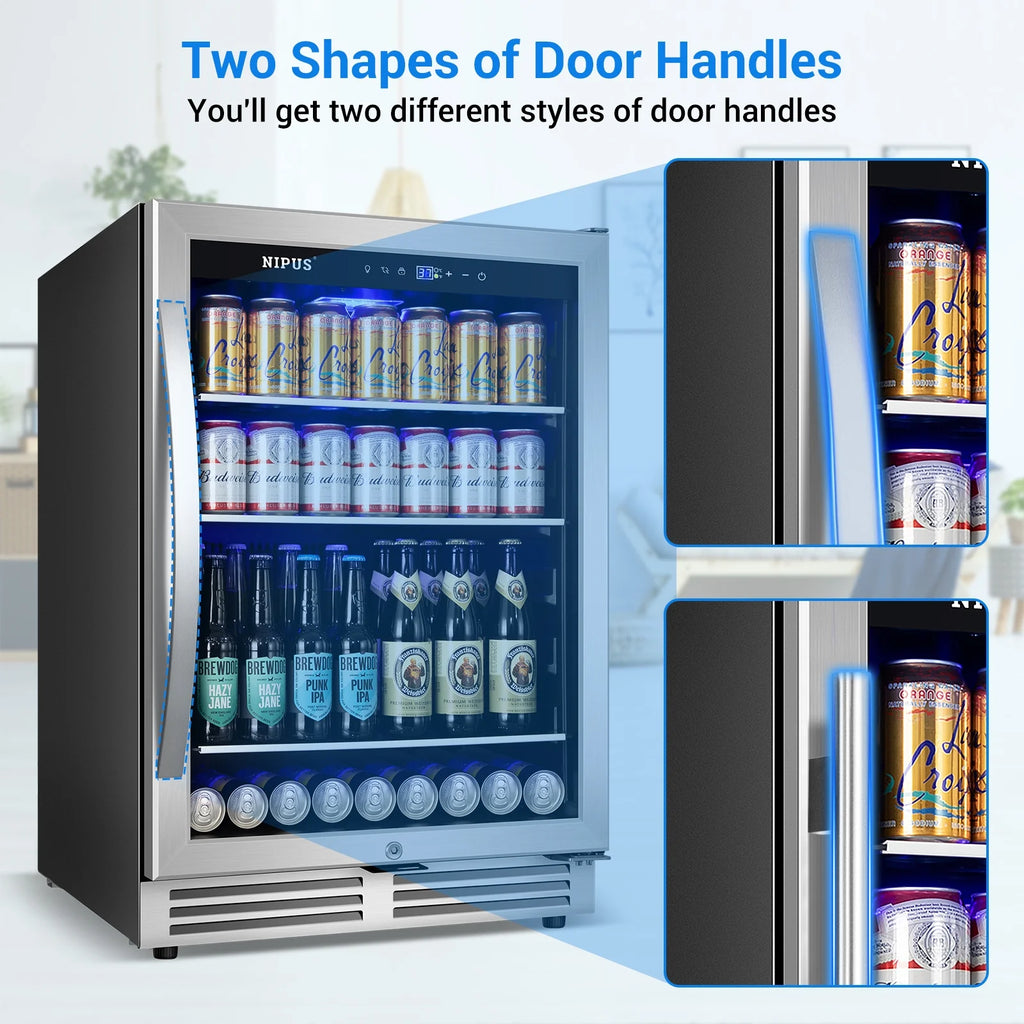 24 inch 140 Can Beverage Refrigerator Cooler L908375