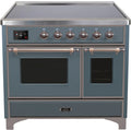 Blue Grey Induction Range with Electric Oven F912475
