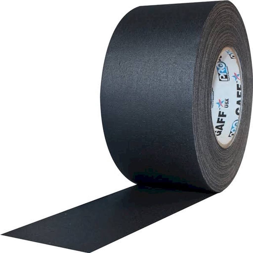 Black Gaffers Tape 3" x 55 Yard Roll Pack of 16 J81482