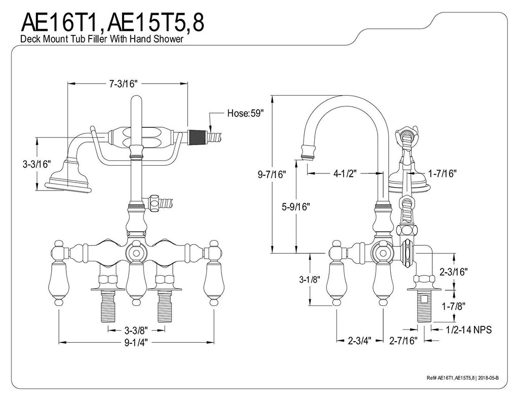 Clawfoot Tub Filler R838223