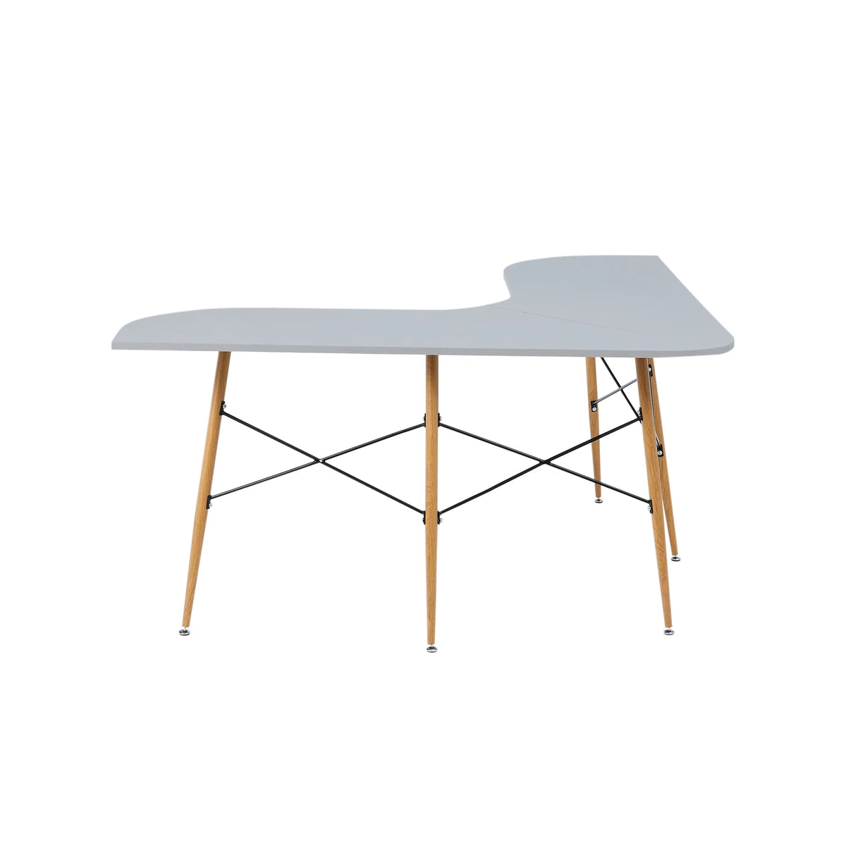 Light Gray L-Shaped Corner Desk M656469
