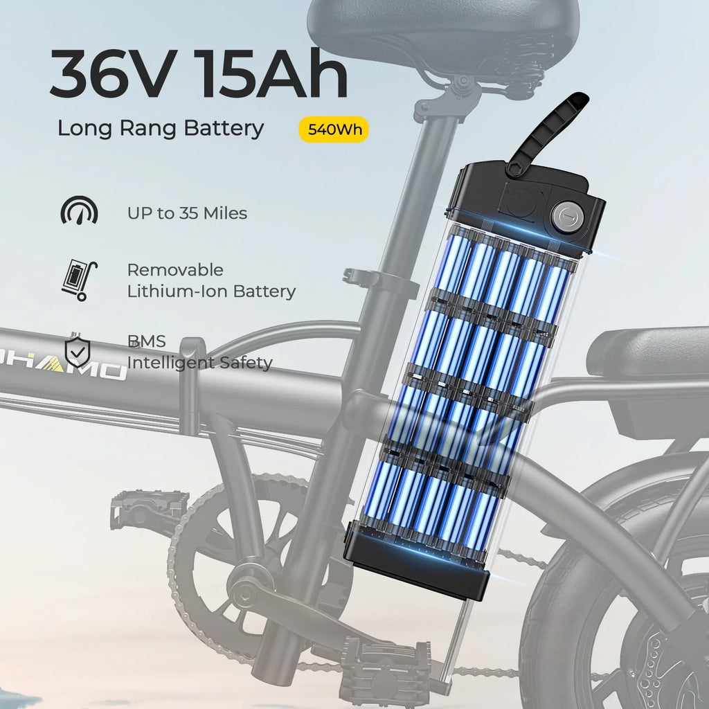 Folding Electric Bike 400W Motor 36V 15Ah Battery Q25217