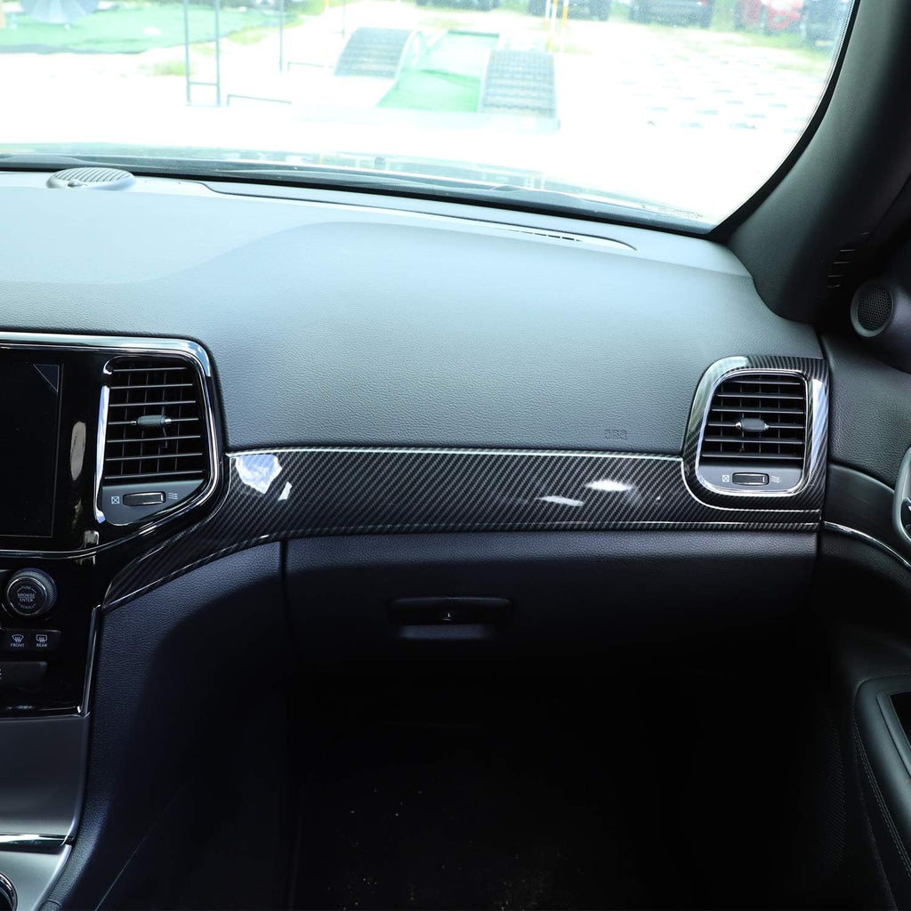 Dashboard Panel Trim & Door Handle Cover Kits Carbon Fiber Texture H8196