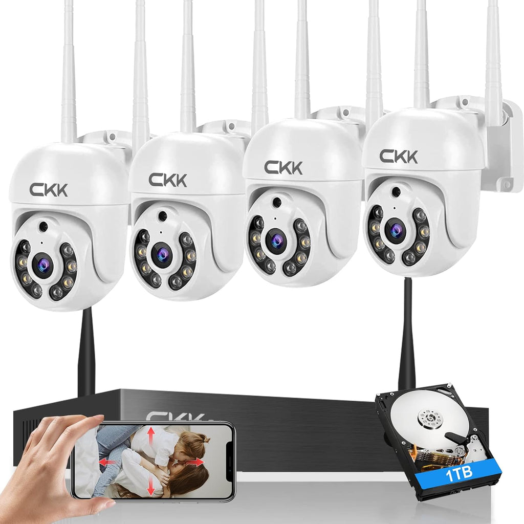 3MP Wireless Security Camera System with 1TB HDD C3417