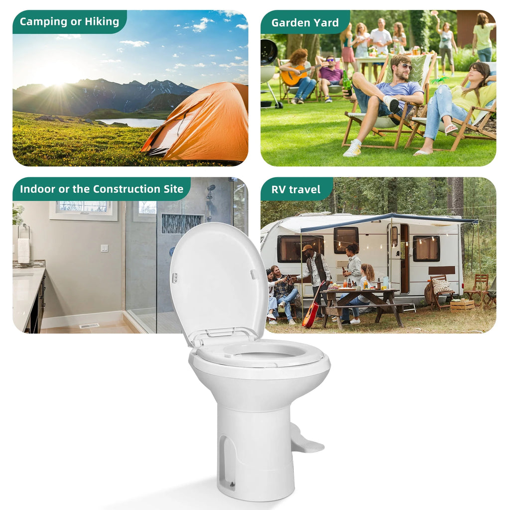 6.6 Gallon Gravity Flush Toilet with Hand Sprayer O40246