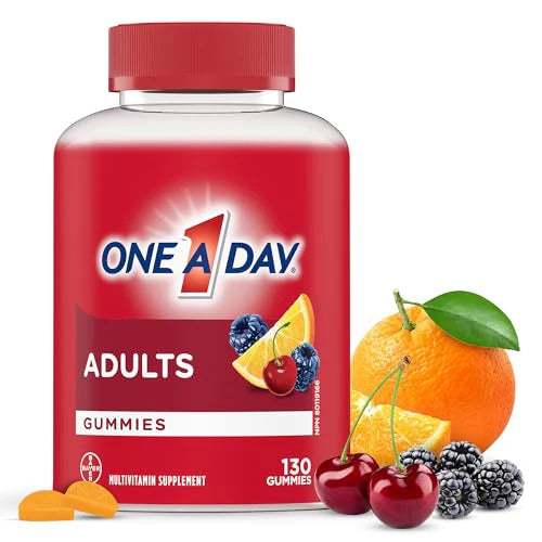 Adult Multivitamin Gummies with Vitamins A B6 B12 C D E Biotin and Zinc 130 Gummies H908023