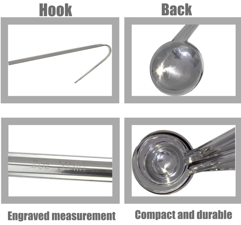2 Pack 8 Oz Stainless Steel Soup Ladle L32172