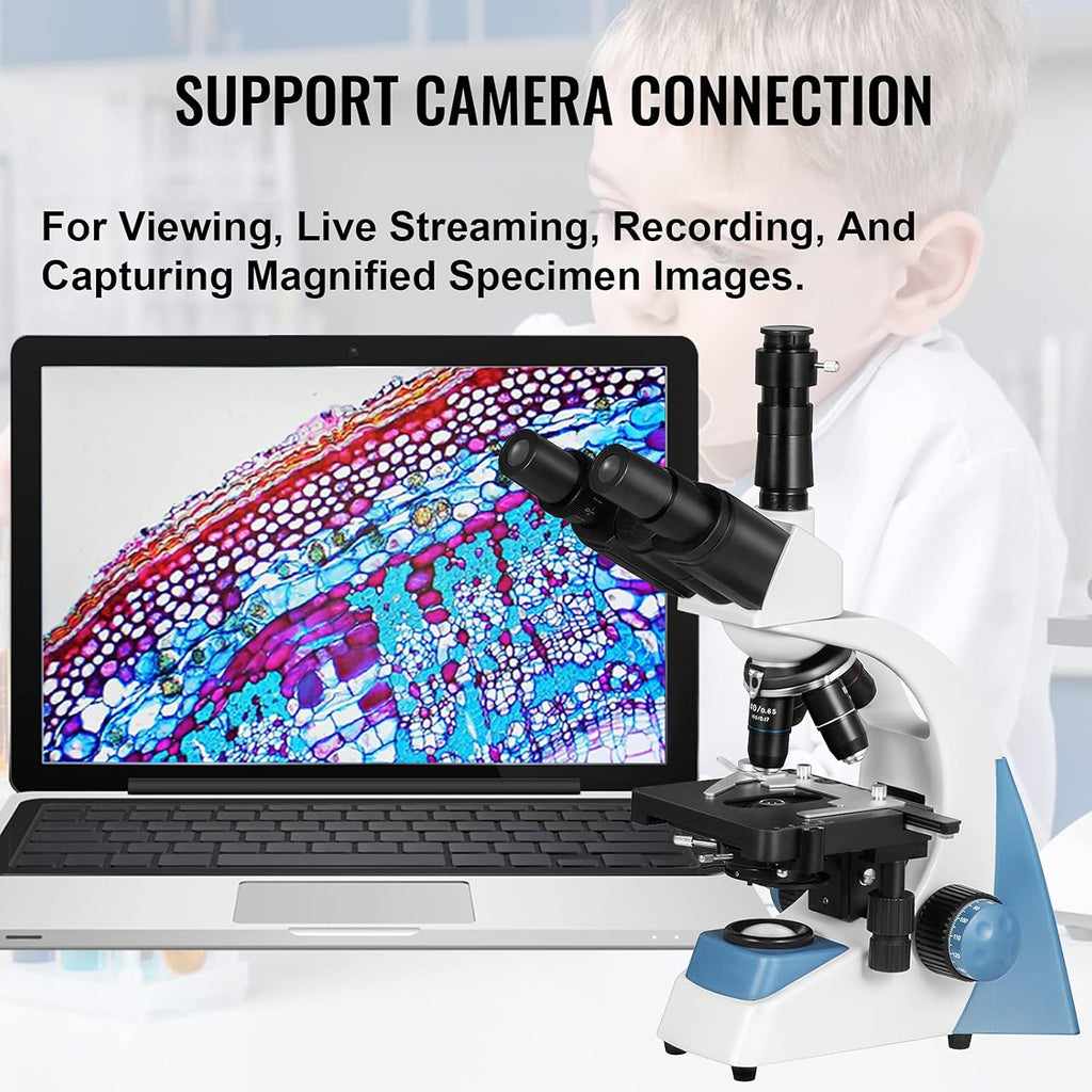 Trinocular Compound Microscope 40X-2500X LED Q5570