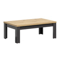 Dark Gray Oak Wood Rectangular Coffee Table J417