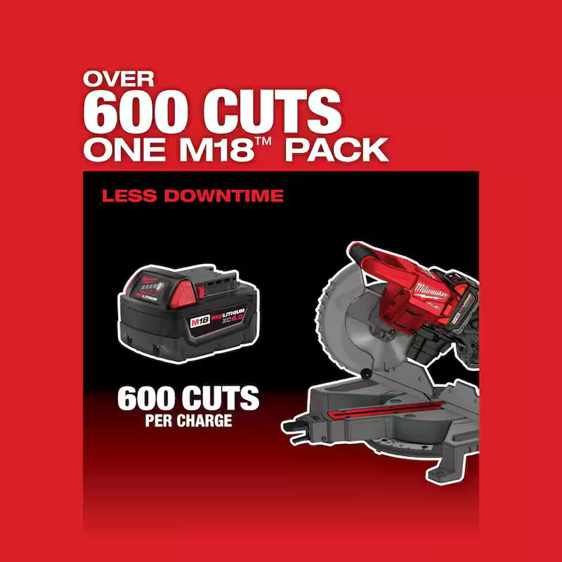 18V Lithium-Ion Brushless Cordless 7-1/4 in. Dual Bevel Sliding Compound Miter Saw A8655