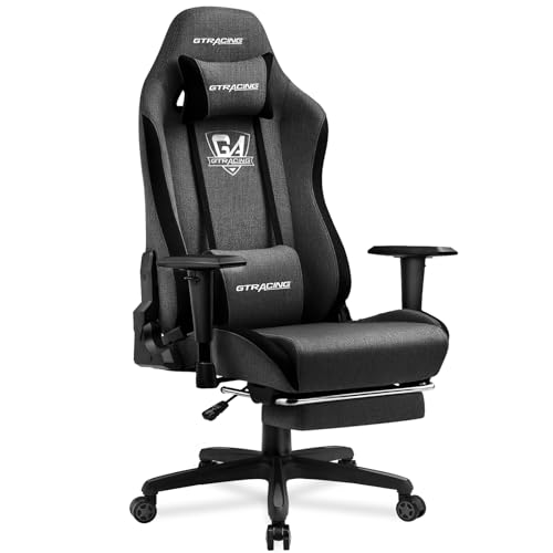 Fabric Breathable Big and Tall Ergonomic Gaming Chair with Footrest Z268