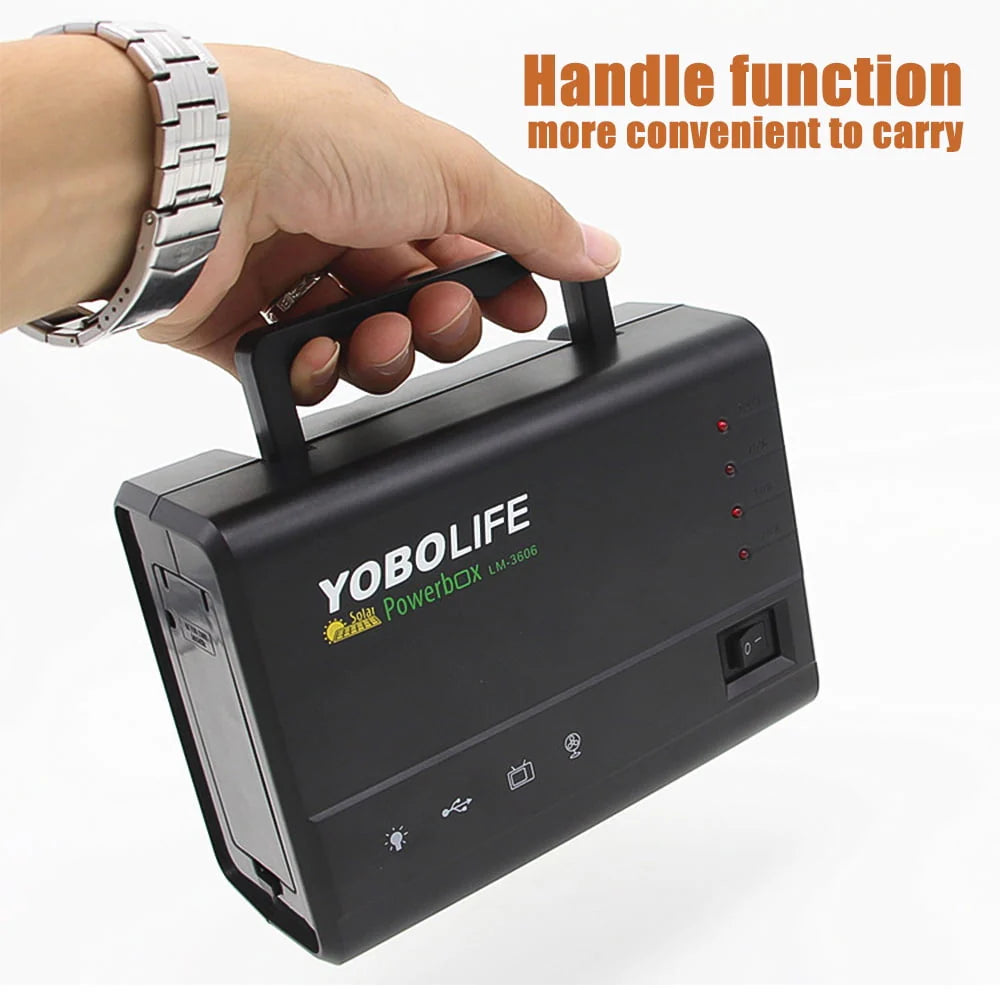 Portable Solar Power Station with 4 LED H812875
