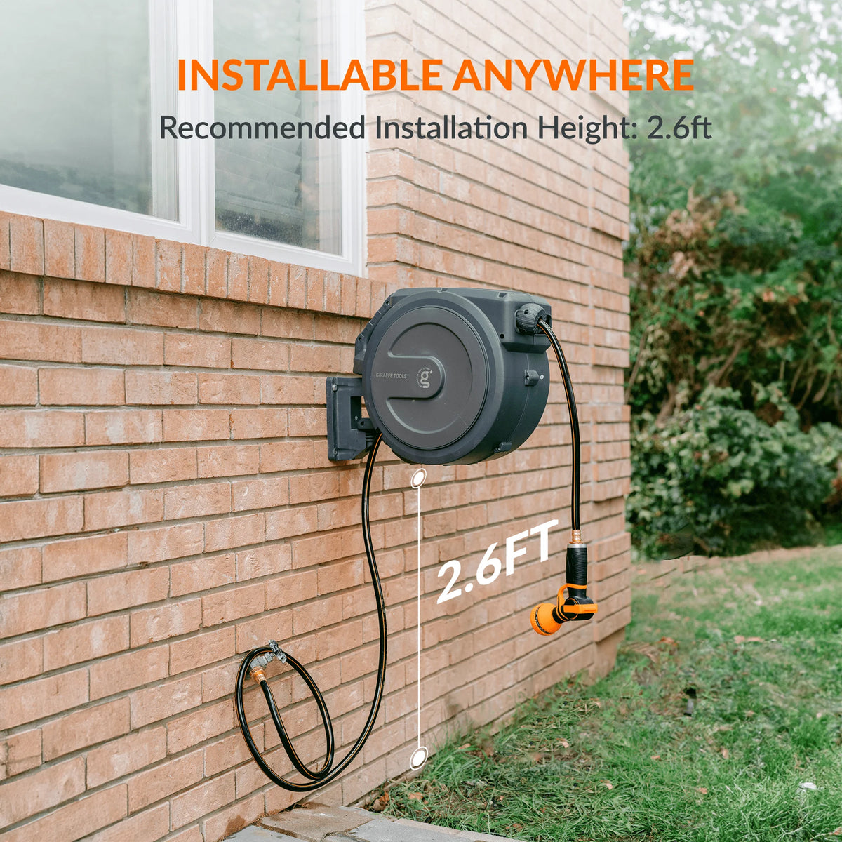 Retractable Garden Hose Reel F42912