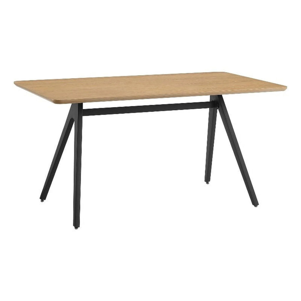 60" Light Ash Metal Dining Table N863390