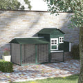 Wooden Chicken Coop with Run Nesting Box W9282