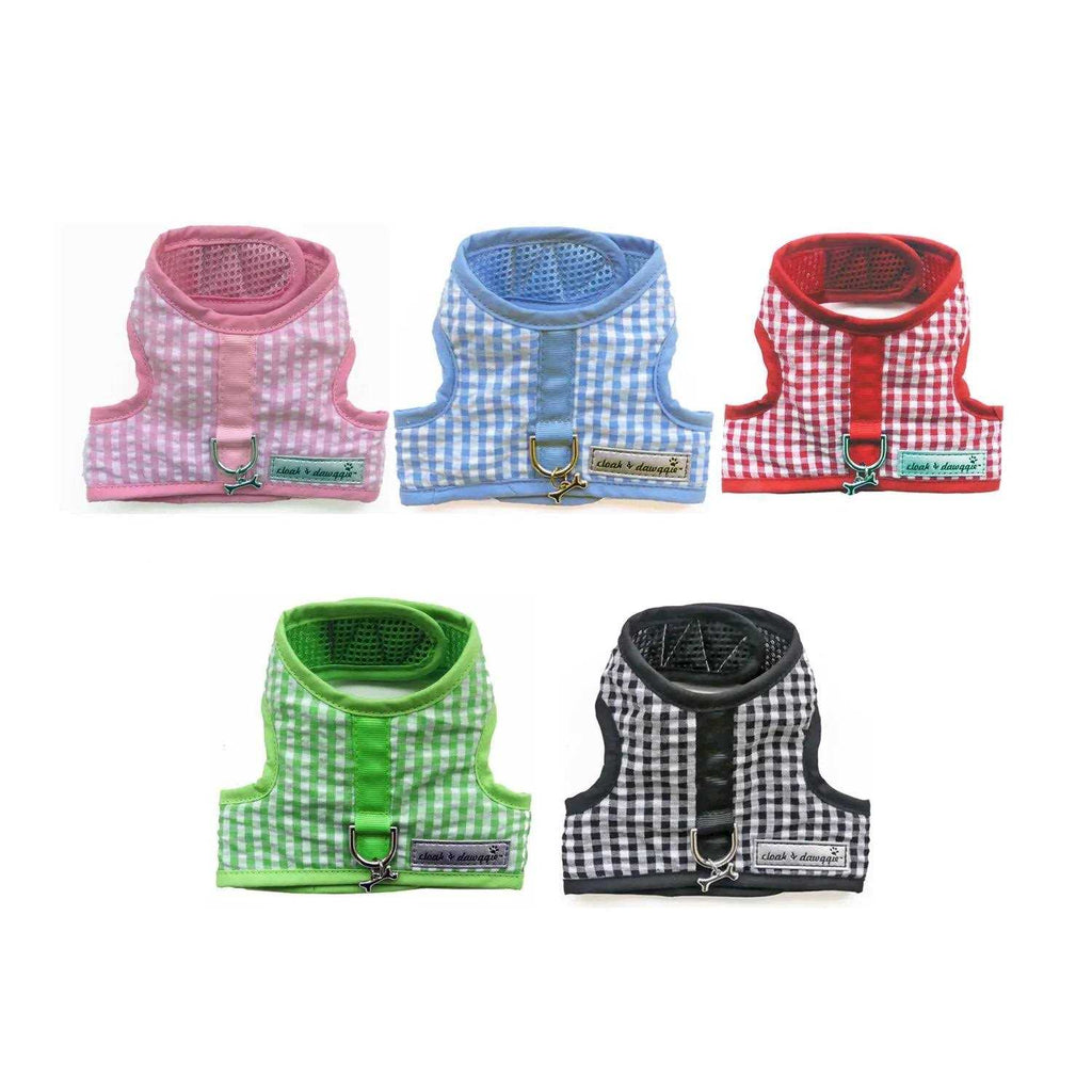 Gingham Dog Harness Vest K52691