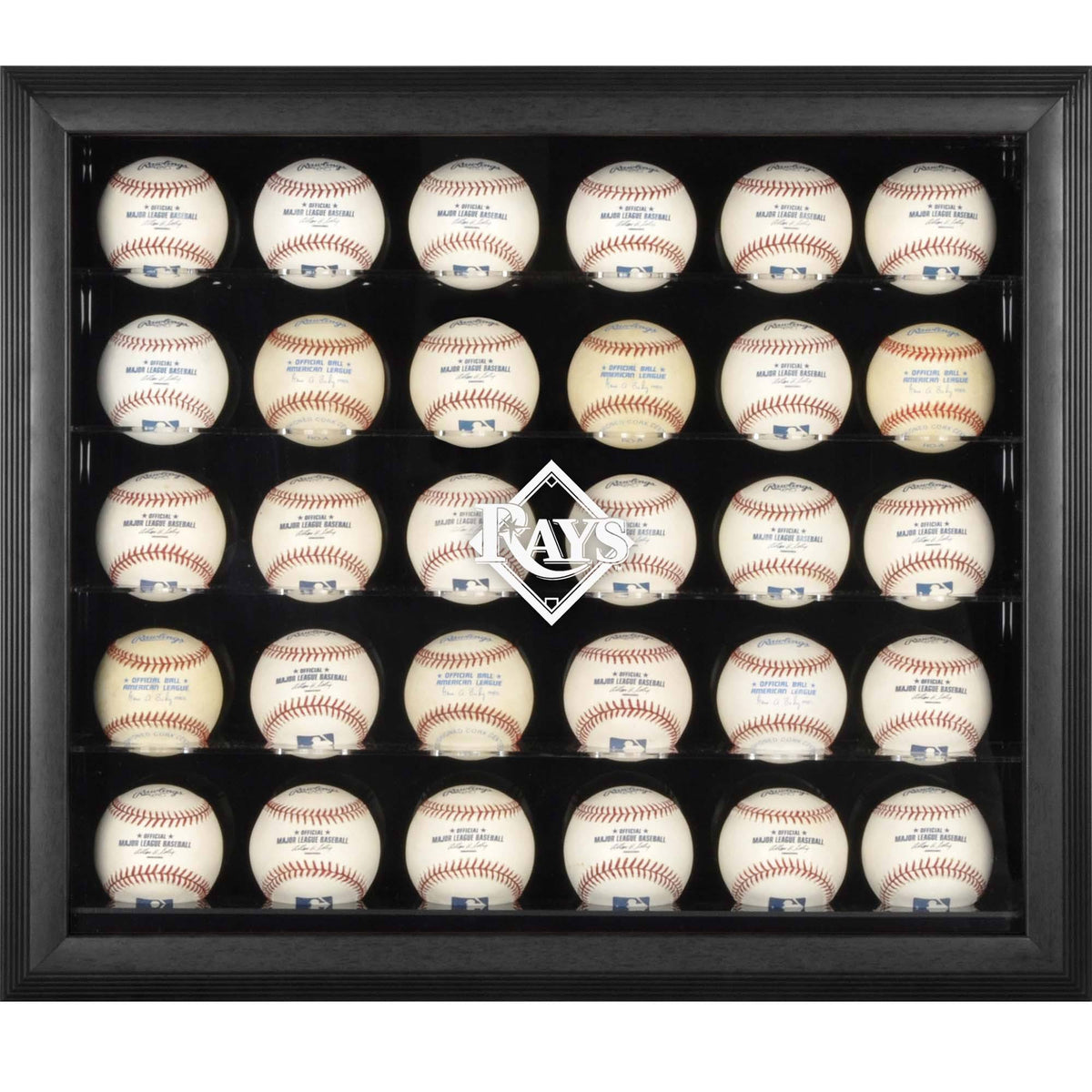 Black Framed 30-Ball Display Case M4019