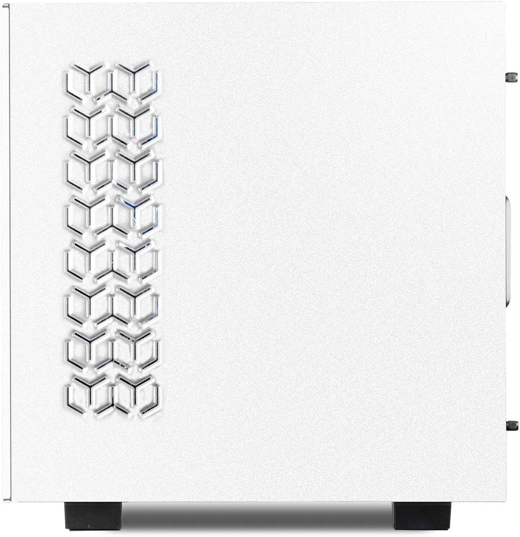 Mid-Tower Desktop Computer Gaming Case White W761372