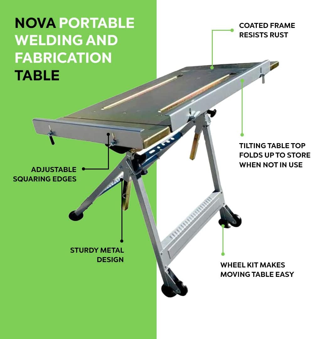 Portable Welding Table Adjustable Tilt Heavy Duty U881