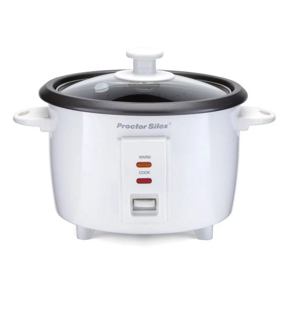 White 8 Cups Rice Cooker & Food Steamer M178