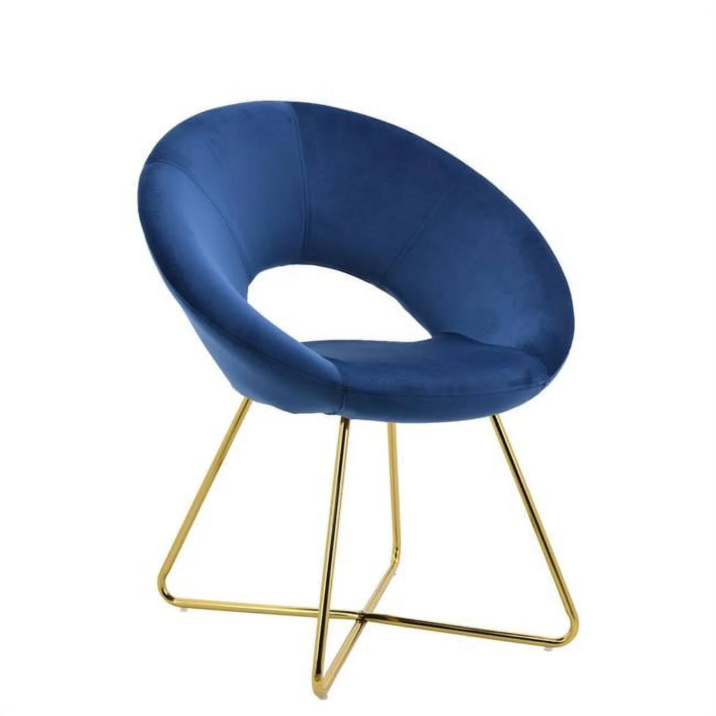 28" Velvet Accent Chair F8712