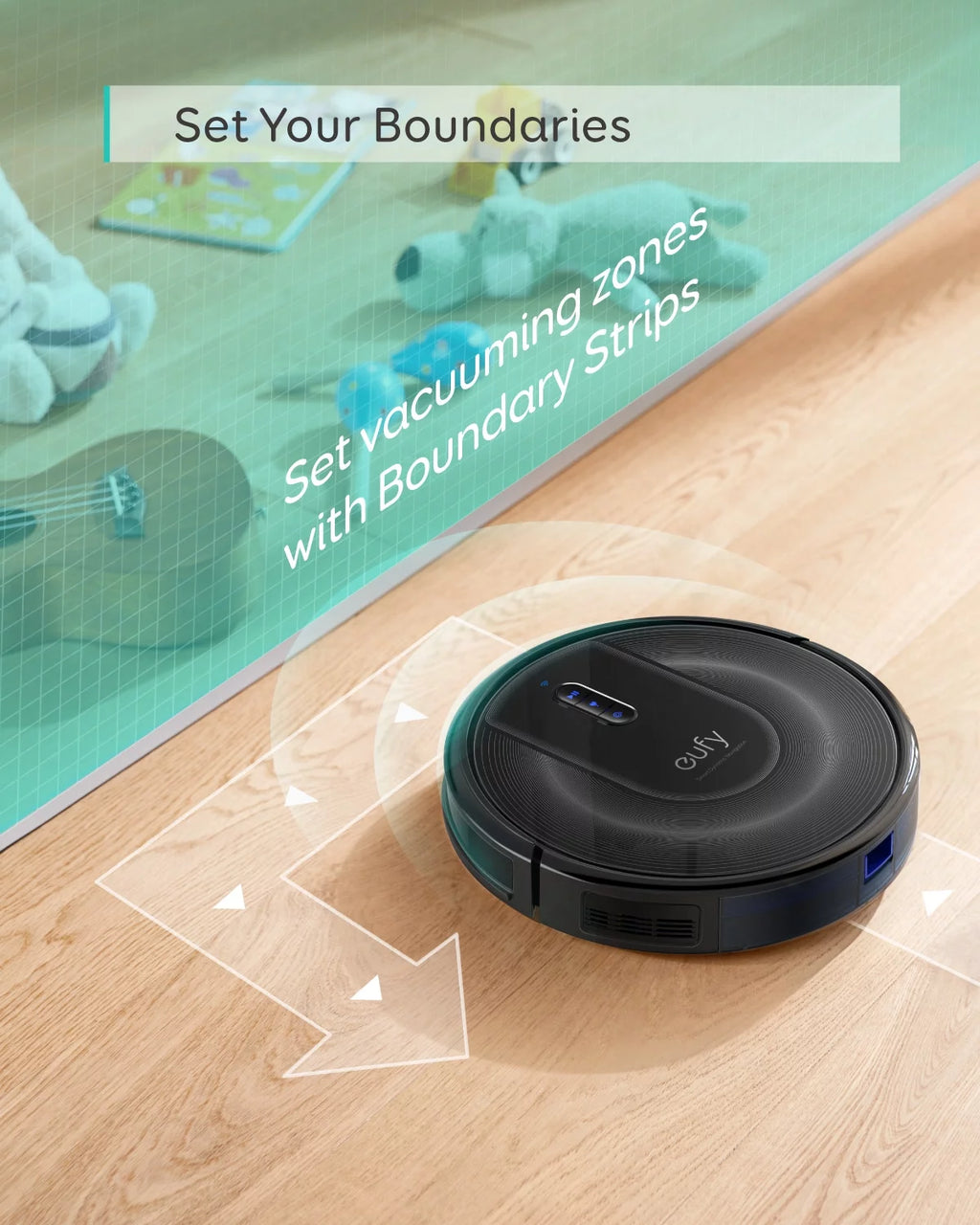 Robot Vacuum with Home Mapping, 2000Pa Suction, Wi-Fi G44273