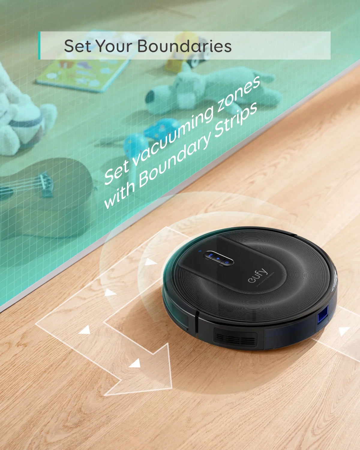 Robot Vacuum with Home Mapping, 2000Pa Suction, Wi-Fi G44273