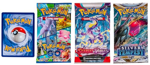 Pokémon Cards 5 Packs + 50 Cards Mini-Binder K8865