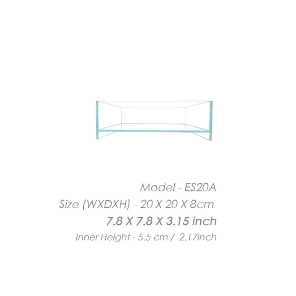 Nano Shallow Rimless Low-Iron Glass Aquarium O468