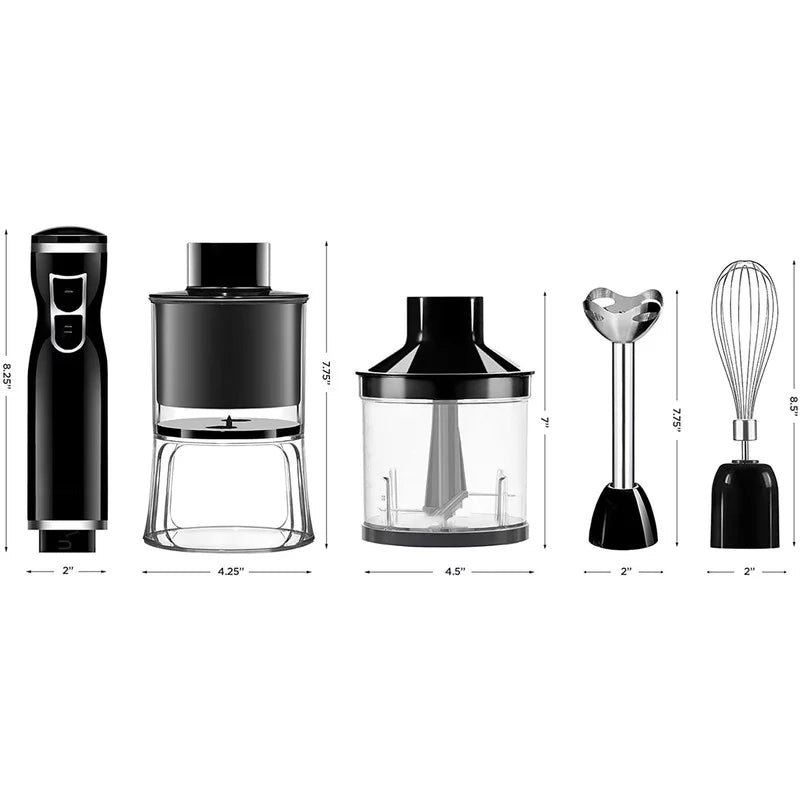Countertop Blender & Immersion Blender 6-in-1 Food Prep Combo Kit Y8742