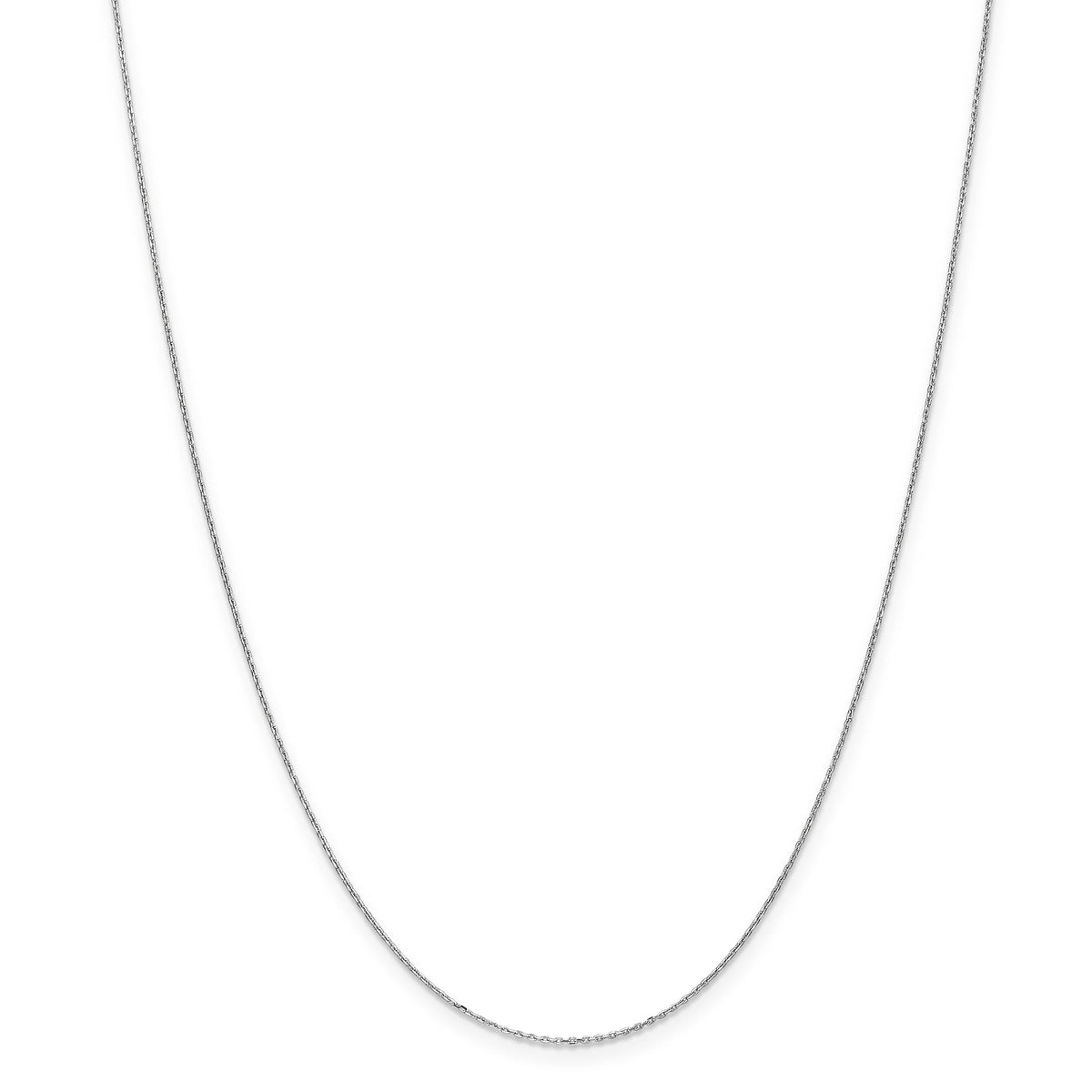 10 Karat White Gold Cable Chain Anklet X3226