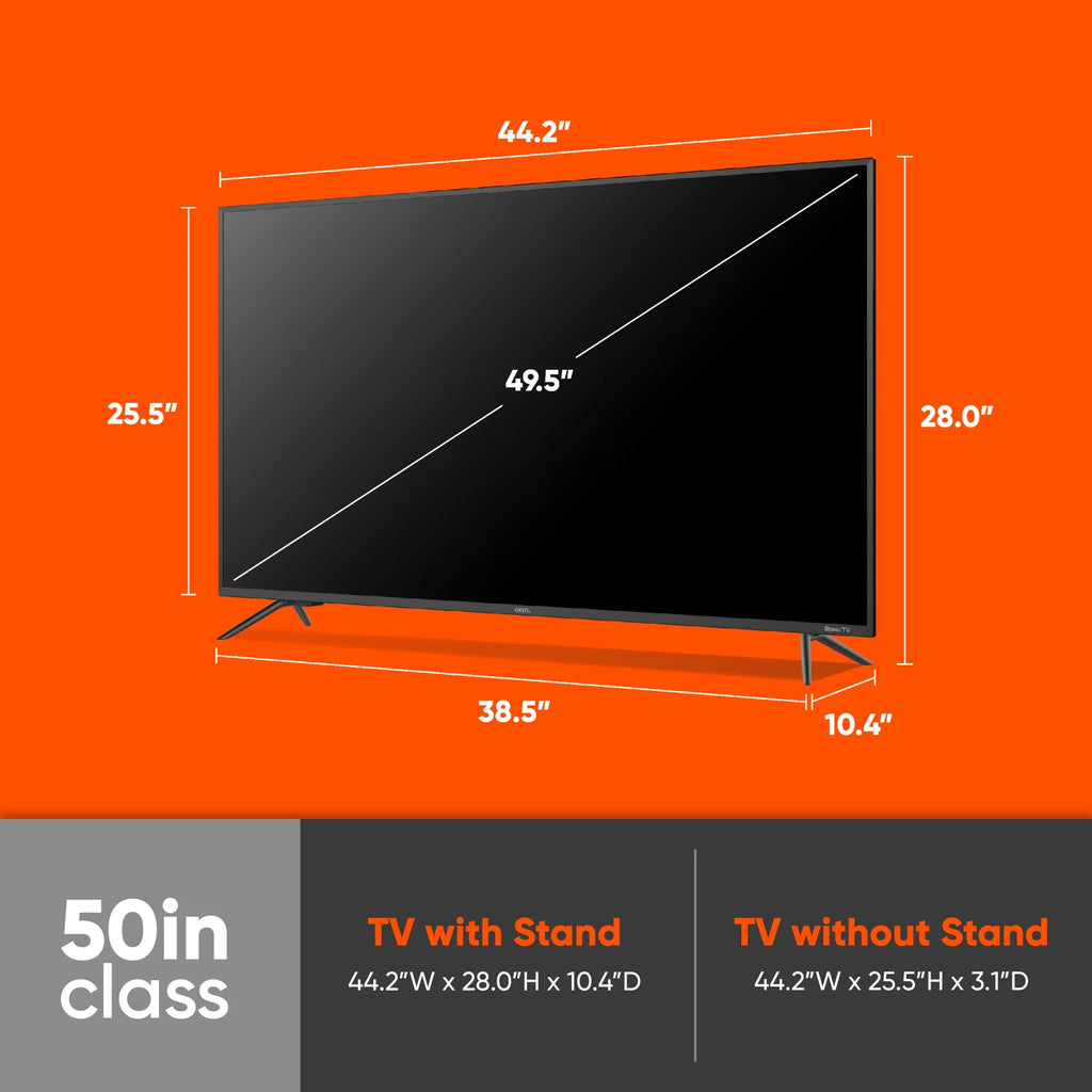 50" Class 4K UHD LED Roku Smart Television HDR A106240