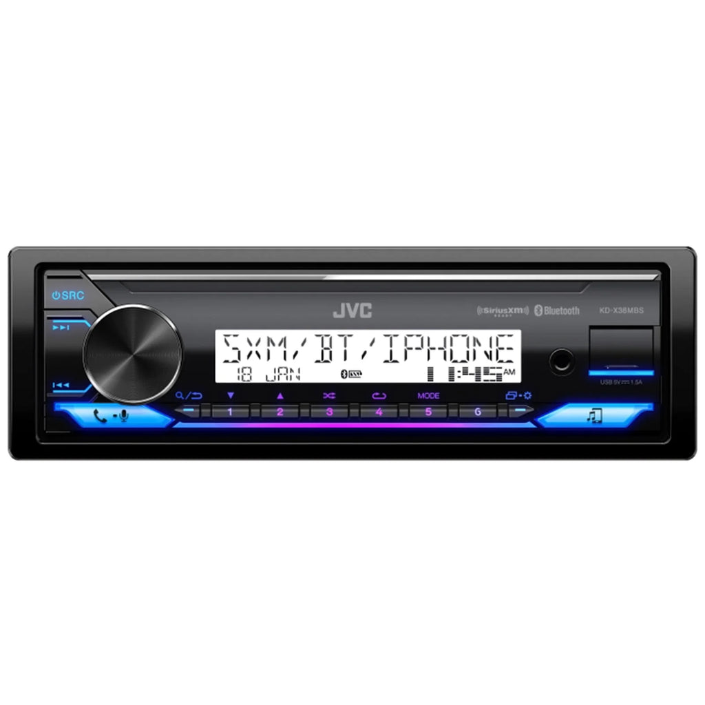 Single DIN Marine Bluetooth USB AUX AM/FM Radio Stereo Receiver B299