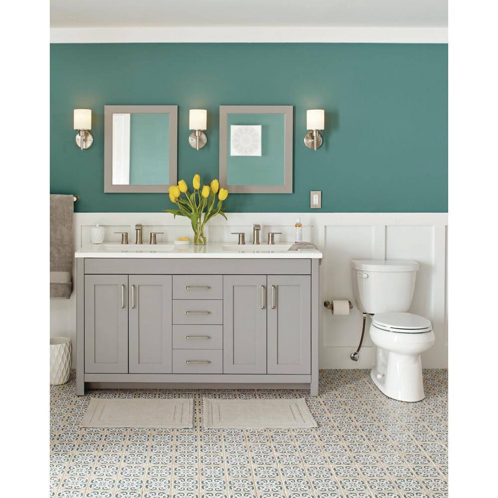60 in. Bath Vanity Cabinet Only in Sterling Gray W524
