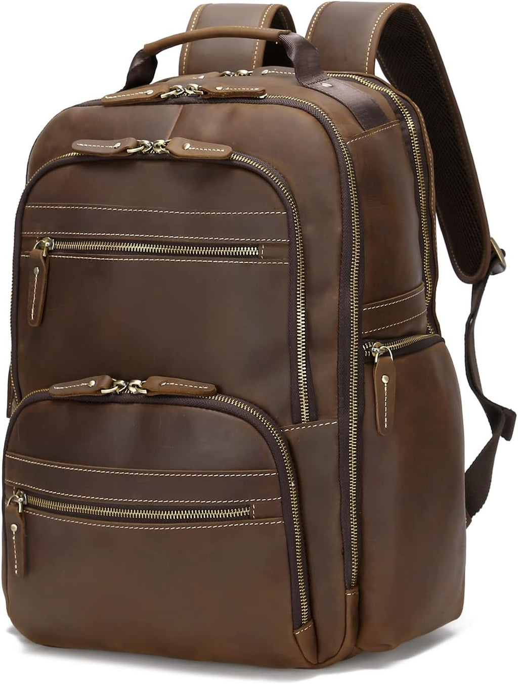 Genuine Leather 18 inch Laptop Backpack U3425