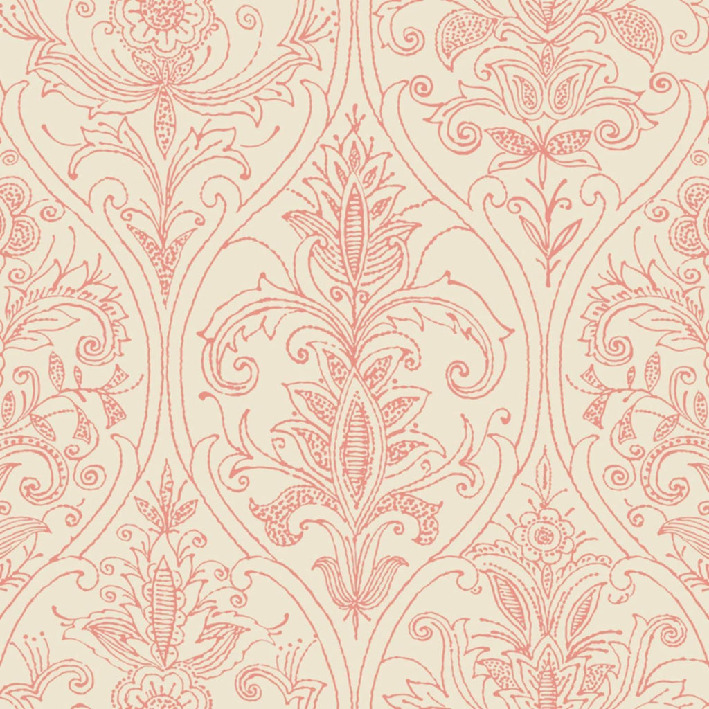 Red Damask Wallpaper M7057