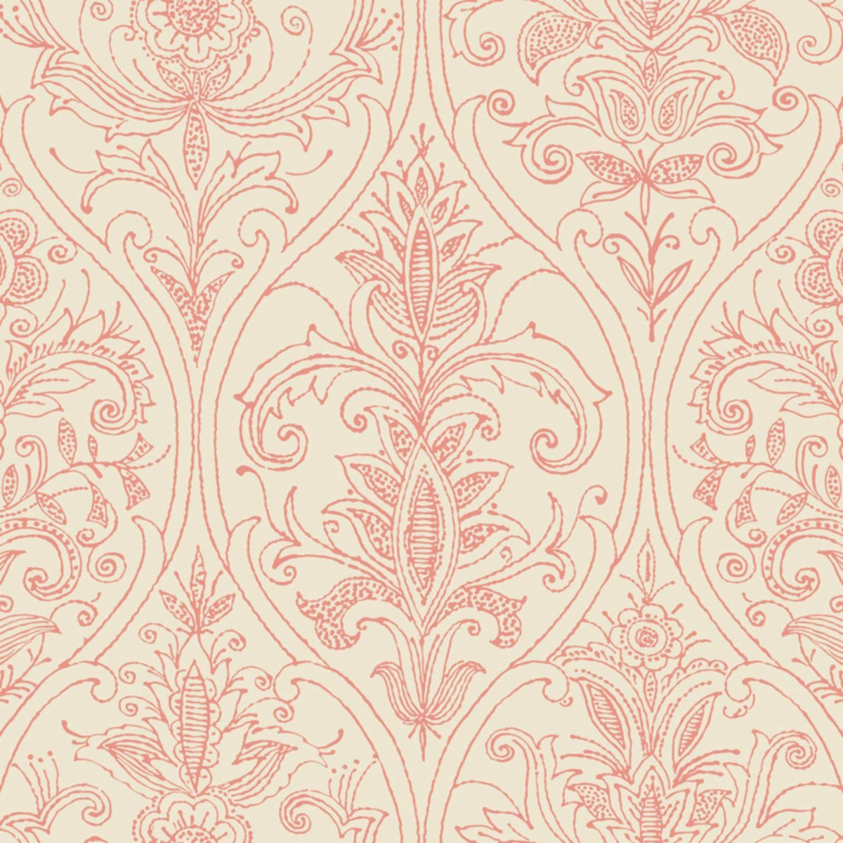 Red Damask Wallpaper M7057