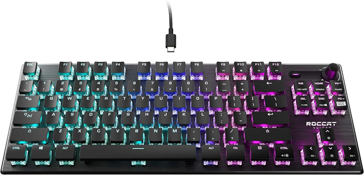 Black Compact Tenkeyless Mechanical Gaming Keyboard Y6380
