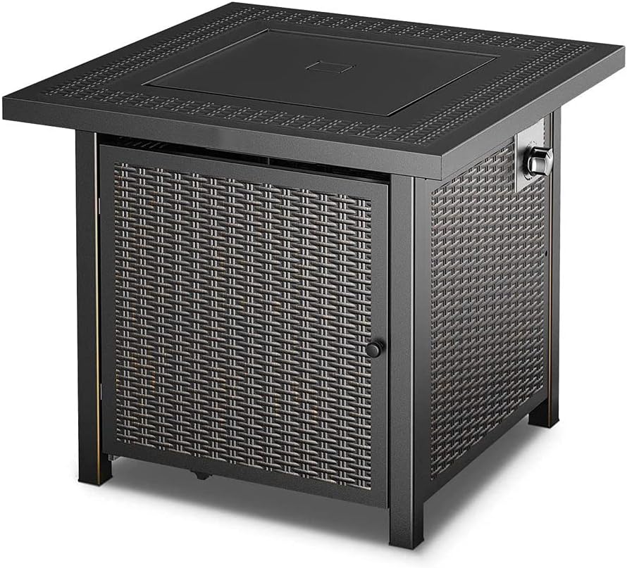 28 Inch 50,000 BTU Auto-Ignition Propane Fire Pit Table I2170