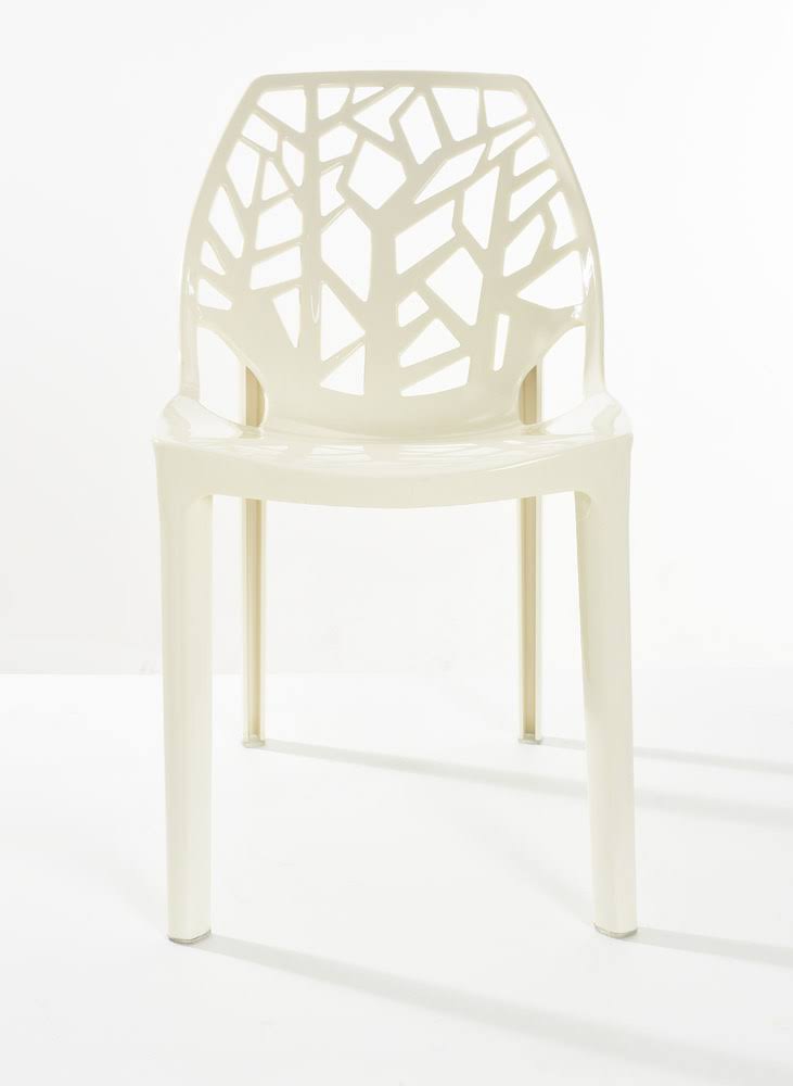 Polycarbonate Armless Accent Chair Set of 4 S829